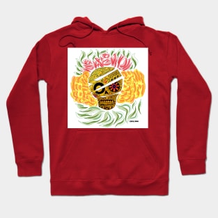 golden floral calavera ecopop Hoodie